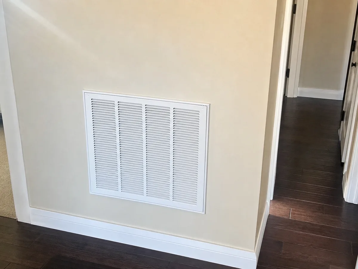 Freshly cleaned vent back in place — completed job in Blue Springs, MO